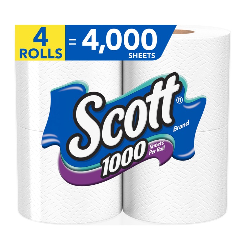 Scott Bath Tissue 4pk 1000