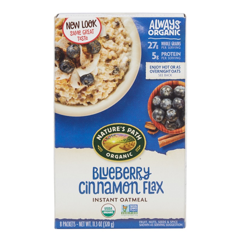 NATURE'S PATH OATMEAL BLUEBERRY CINNAMON FLAX