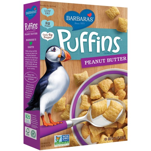 Peanut Butter Puffins Cereal