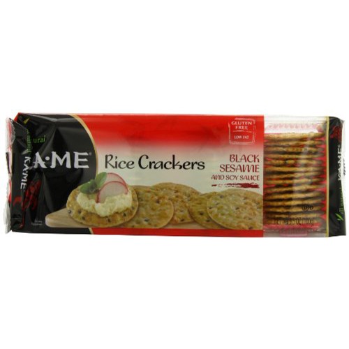 KAME RICE CRACKERS BLACK SESAME