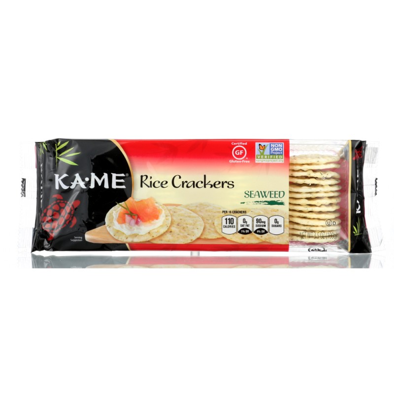 KA.ME RICE CRACKERS SEAWEED