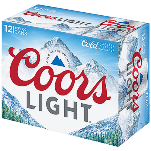 Coors Light 12 pk 12 oz cans