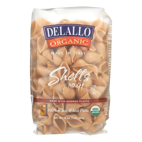 Delallo Organic Whole Wheat Shells