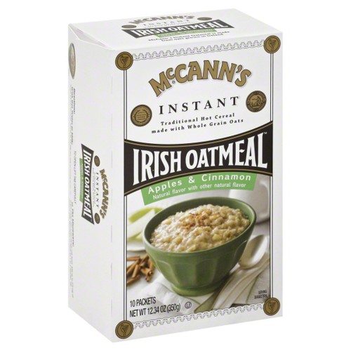 Mccann& Instant Irish Oatmeal, Apple & Cinnamon, 12.3-Ounce