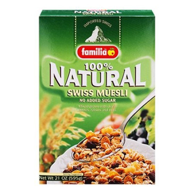 Familia 100% Natural Swiss Muesli Cereal, 21-Ounce Boxes