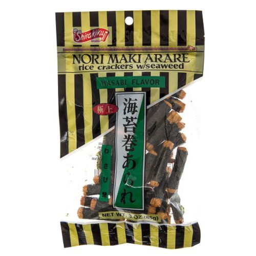 Shirakiku Nori Maki Arare Wasabi Flavor