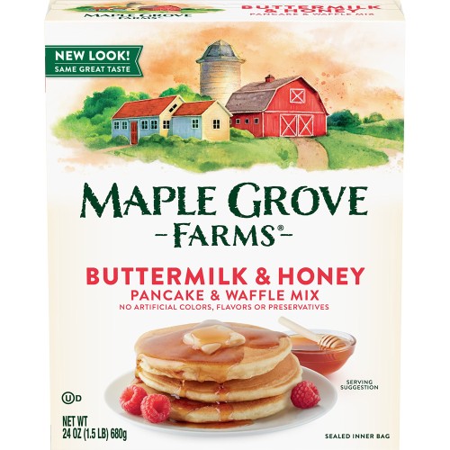 Maple Grove Farms Pancake & Waffle Mix, Buttermilk & Honey