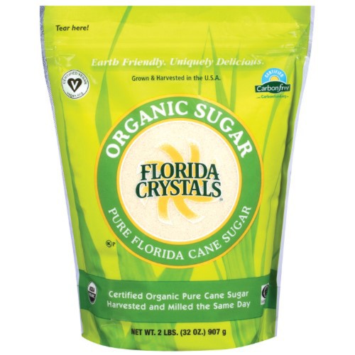 Florida Crystals Cane Sugar- Organic -- 2 lbs