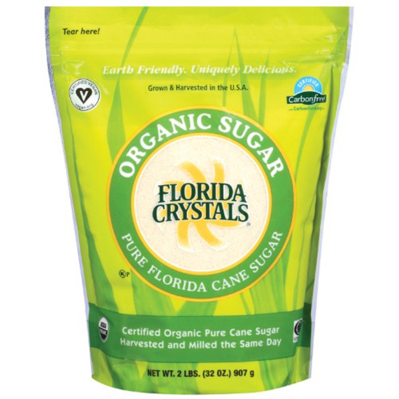 Florida Crystals Cane Sugar- Organic -- 2 lbs