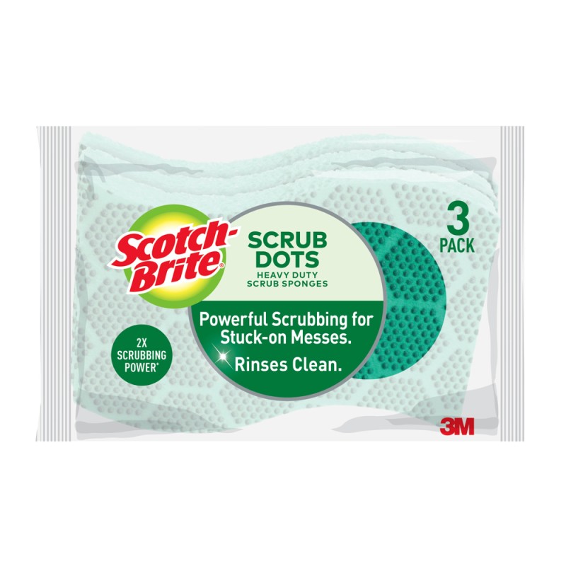 Scotch-Brite Scrub Dots Green