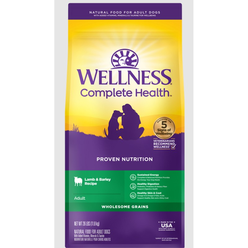 WELLNESS DOG ADULT LAMB & BARLEY