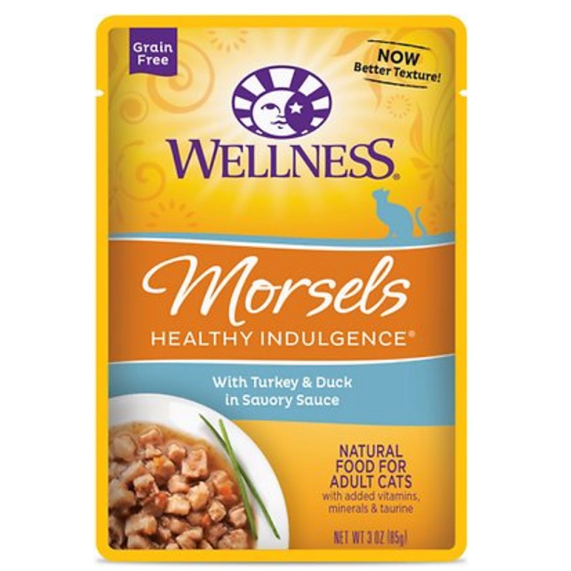 WELLNESS MORSELS TURKEY & DUCK