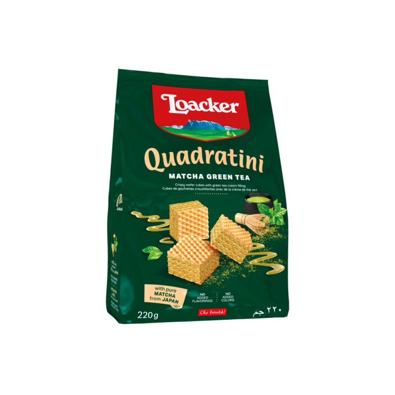 Loacker Quadartini Matcha Green Tea