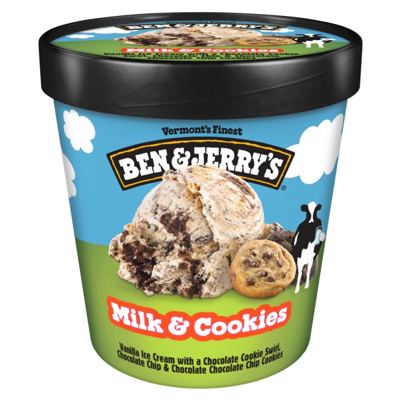 Ben & Jerry's Ice Cream, Milk And Cookies 16 Oz (frozen