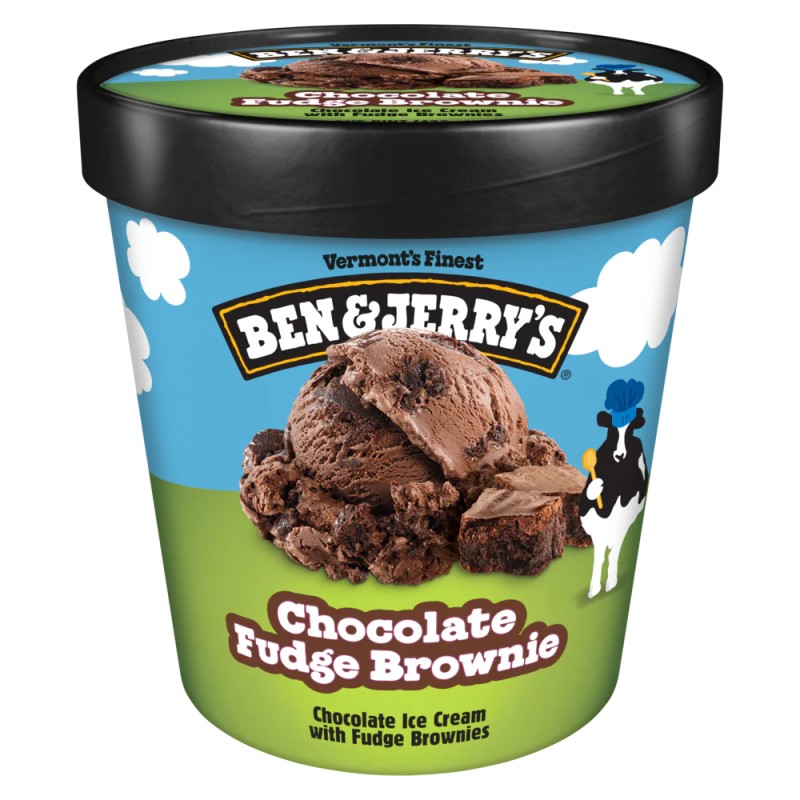 BEN & JERRY CHOCOLATE FUDGE BROWNIE