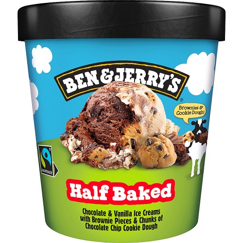 BEN & JERRY HALF BAKED