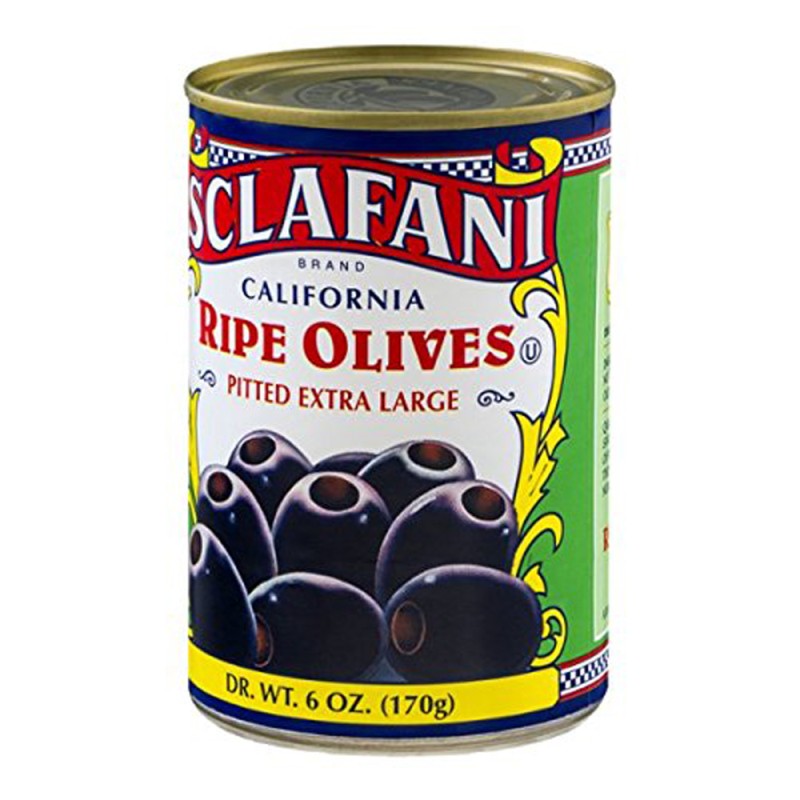 Sclafani California Ripe Olives Pitted Extra Large