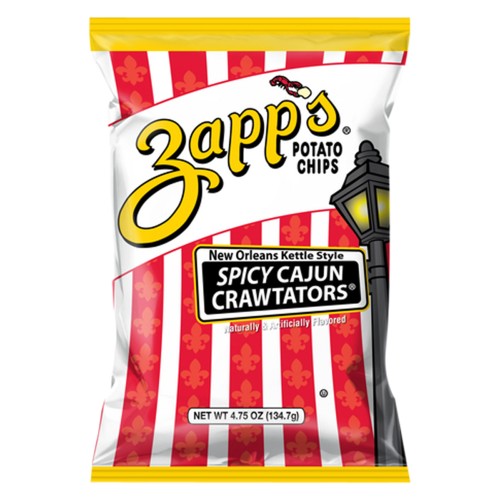 ZAPPS POTATO CHIPS SPICY CAJUN CRAWTATORS