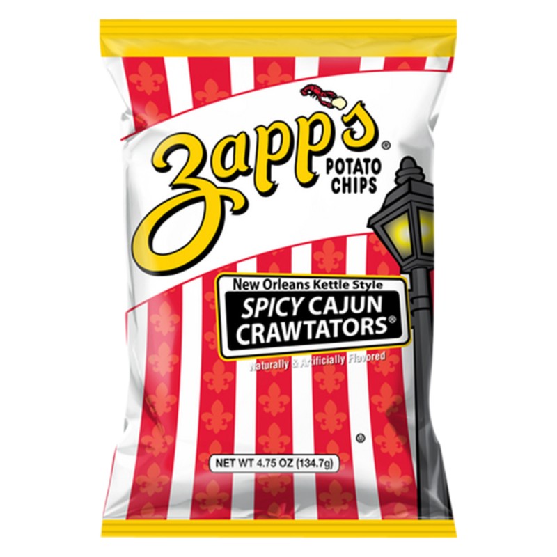 ZAPPS POTATO CHIPS SPICY CAJUN CRAWTATORS