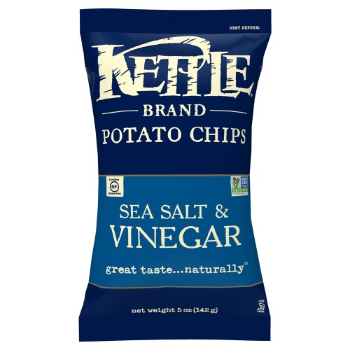 KETTLE CHIPS SEA SALT & VINECAR