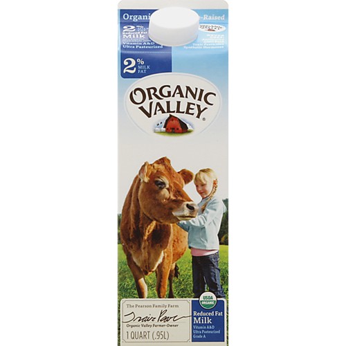 Organic Valley Reduced Fat Milk Quart