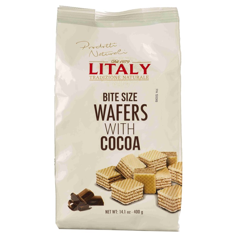 Litaly Bite Size Wafers With Cocoa