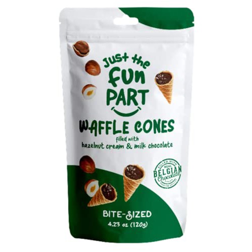 Just The Fun Part Waffle Cones Hazelnut