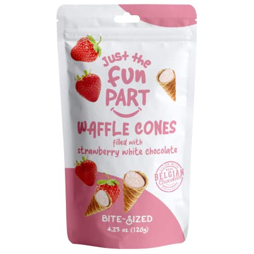 Just The Fun Part Waffle COnes Strawberry