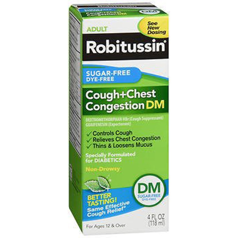 Robitussin Sugar-free Cough + Chest Congestion Dm Liquid