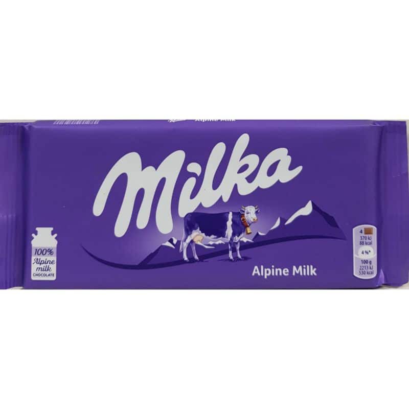 Milka Alpine Milk Chocolate Bar