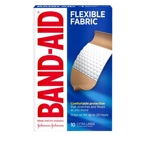 BAND AID FLEXIBLE FABRIC 1CT