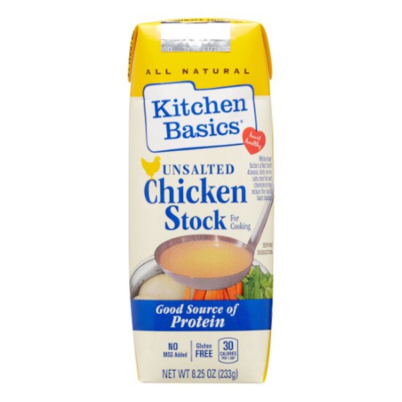 Kitchen Basics Unsalted Chicken Stock 8.25 Ounce