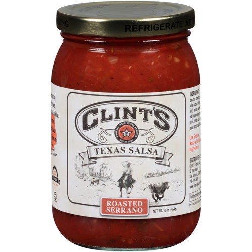 Clint's Texas Salsa Roasted Serrano