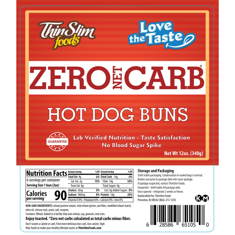 Thin Slim Foods Hot Dog Buns