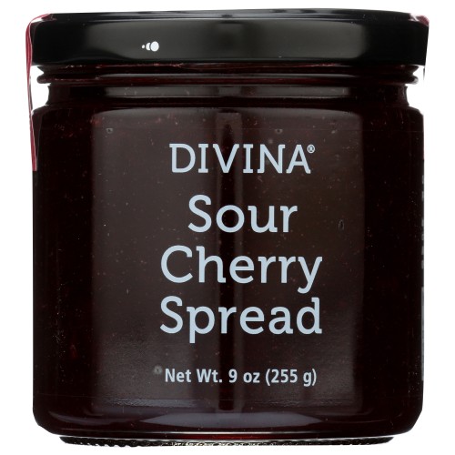 Divina Sour Cherry Spread - 9 Ounce Jar