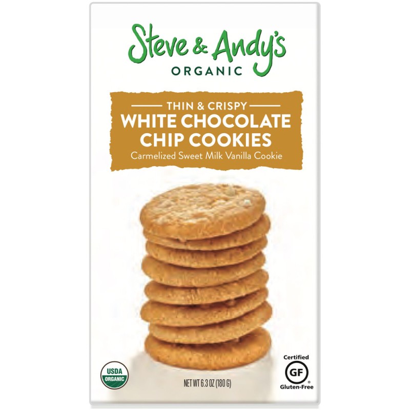 STEVE & ANDY'S WHITE CHOCOLATE CHIP COOKIES