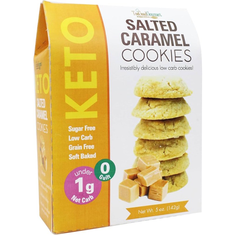 KETO SALTED CARAMEL COOKIES