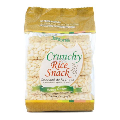 JAYONE CRUNCHY RICE SNACK HONEY GINGER