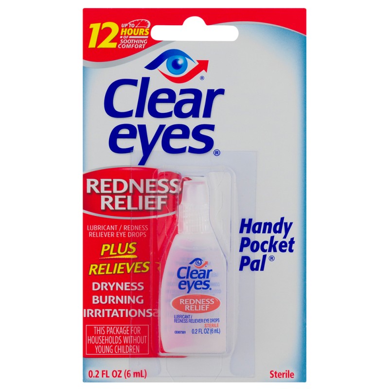 Clear Eyes Redness Relief Handy Pocket Pal, 0.2 Fluid Ounce