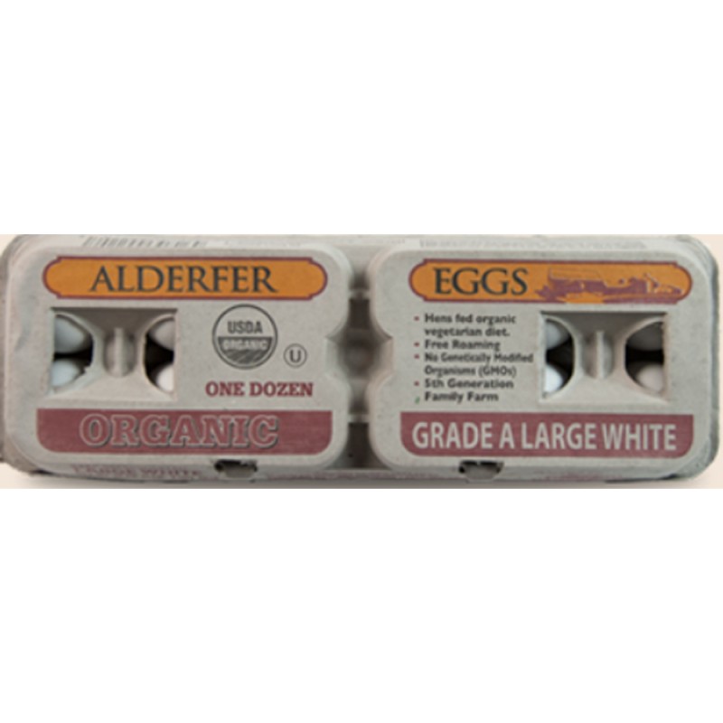 Alderfer Organic Large White Eggs