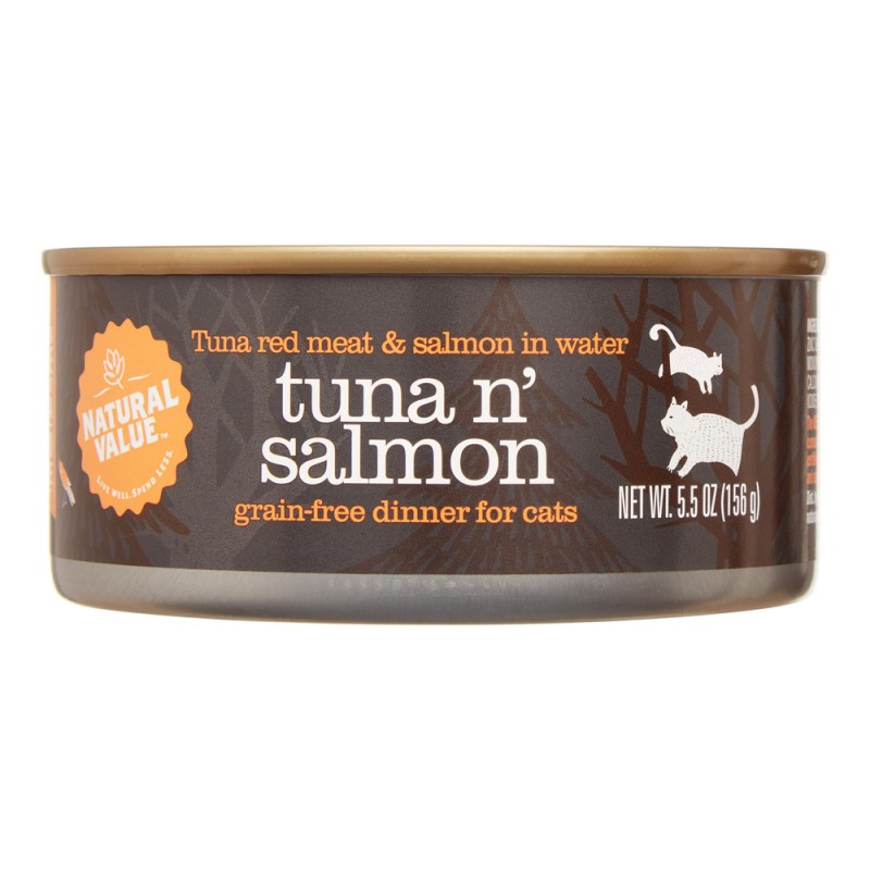 Natural Value TUNA & SALMON DINNER IN JELLY 5 .5 OZ