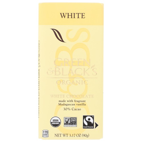 GREEN & BLACK'S ORGANIC WHITE CHOCOLATE 30% CACAO