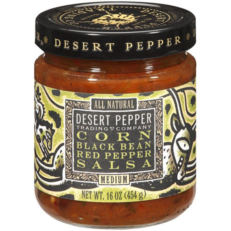 Desert Pepper Corn Black Bean Roasted Pepper Salsa