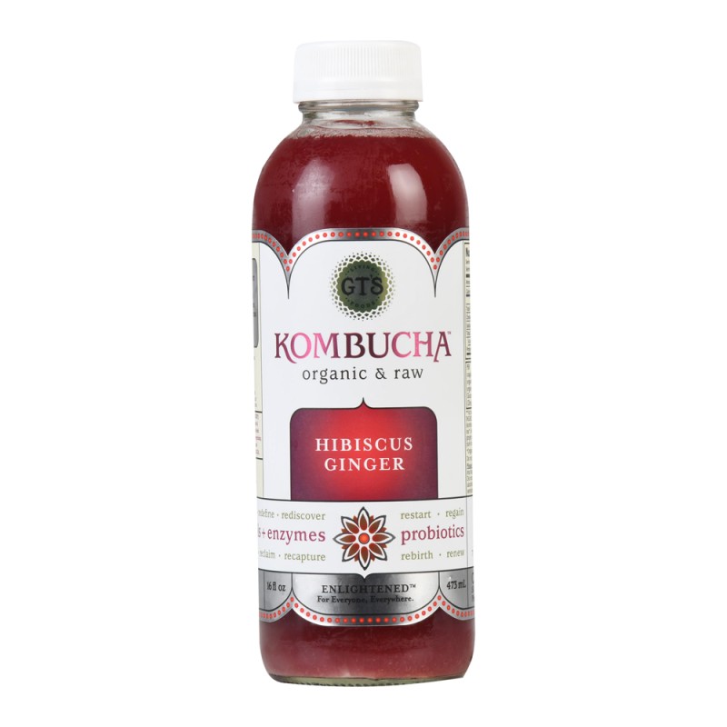 Gt's Kombucha Hibiscus Ginger