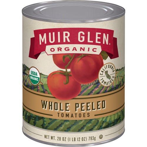 MUIR  GLEN ORGANIC WHOLE PEELED TOMATOES