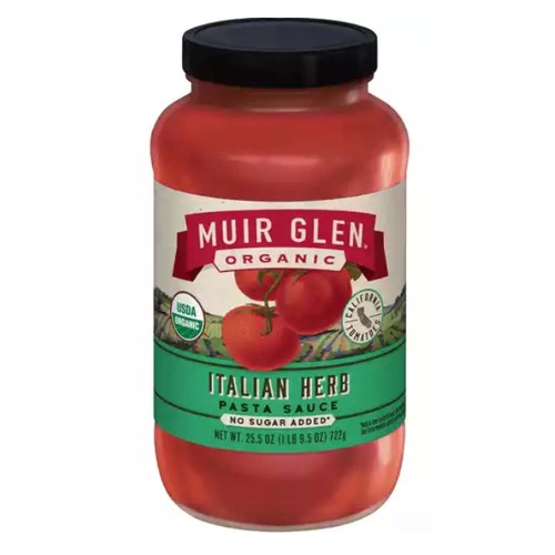 Muir Glen Organic Sauce, Italian Herb, 25.5-OZ