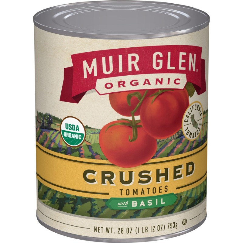 MUIR GLEN ORGANIC CRUSHED TOMATOES BASIL