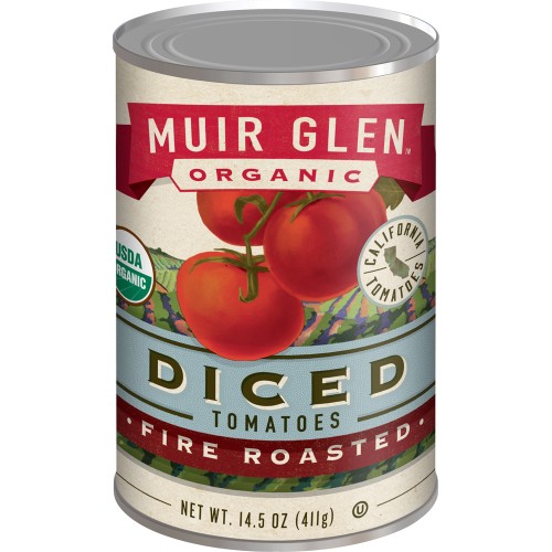 Muir Glen Organic Diced Tomatoes, Fire Roasted, 14.5-Oz