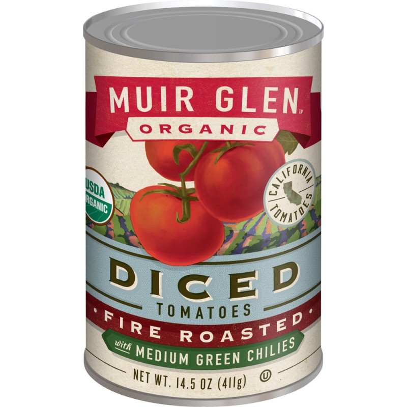 Muir Glen Organic Diced Tomatoes Fire Roasted