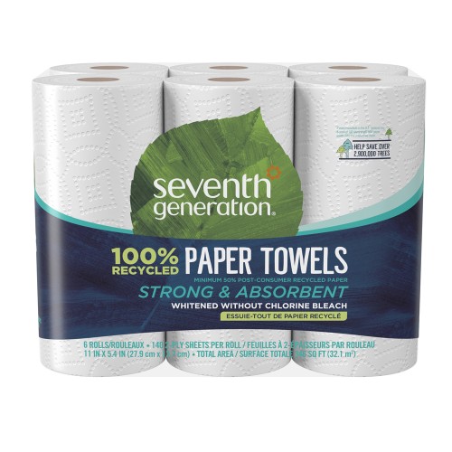 Seventh Generation Paper Towels 6-Count White